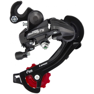фото - Перемикач задн. 7 шв. під гак чорний SHIMANO RD-TZ500В