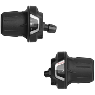 фото - Ручки переключения Грипшифт L3 R7 SHIMANO RV300 индекс. с дисплеем