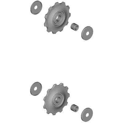 фото - Ролики заднього перемикача Shimano RD-M370, чорний (PRC053)