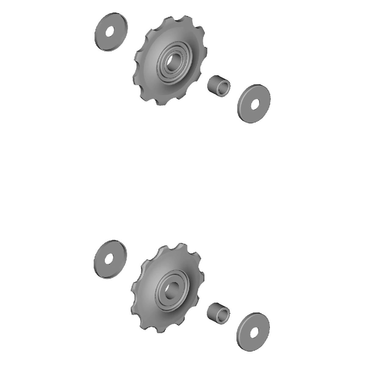Фото Ролики заднього перемикача Shimano RD-M370, чорний (PRC053)