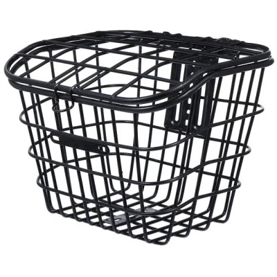 фото - Кошик велосипедний Baisike 26″ сталевий з кришкою, чорний (03518)