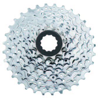 Фото Касета SunRace CSM90 9AU U, 9 швидкостей, 11-32T, Zinc