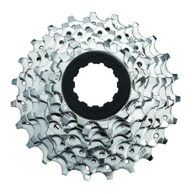 Фото Касета SunRace CSR86 8AS, 8 ск, 11-28Т, для шосе, Nickel