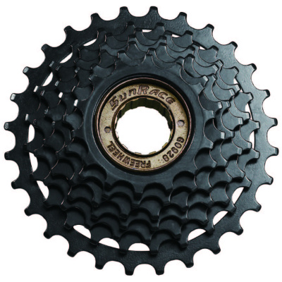 фото - Тріскачка SunRace MFM05 7DS, 7 швидкостей, 14-28T, Black