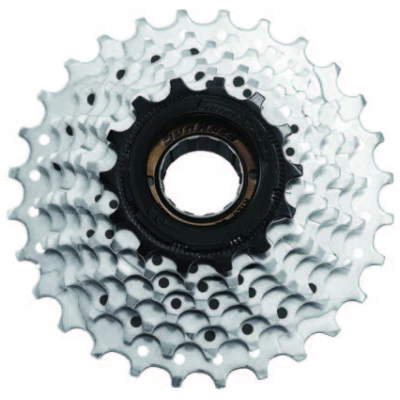 фото - Тріскачка SunRace MFM2A 6DS 1, 6 швидкостей, 14-28T, Zinc/Black