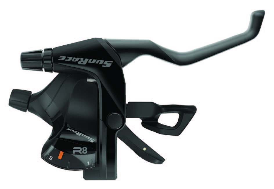 Фото Моноблок SunRace F803 прав, 8 скоростей, совместим с V-Brake