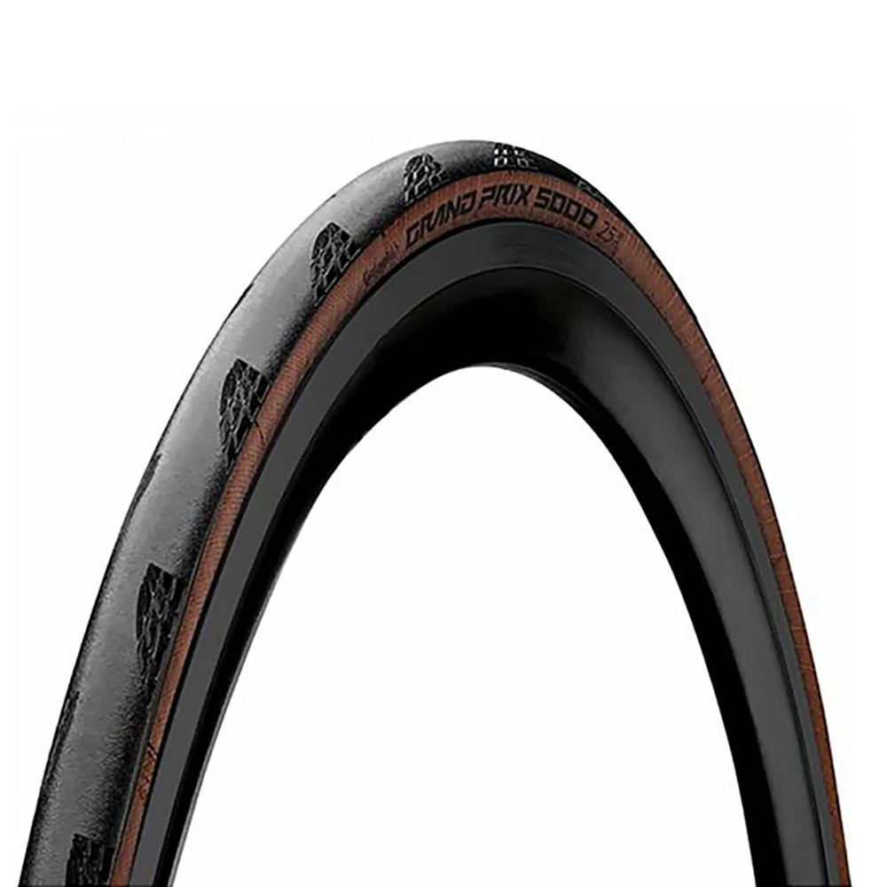 Фото Покришка безкамерна Continental Grand Prix 5000S TR 28″ | 700 x 25C чорна/коричнева foldable skin