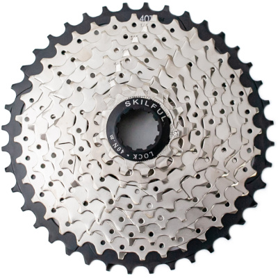 фото - Касета 9-к SkilFul CS-M370 11-40T нікельована SkilFul CS-M370 11-40T