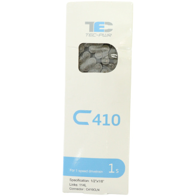 фото - Ланцюг 1 ск. 114 зв. замок TEC C-410 GY/PS BOX