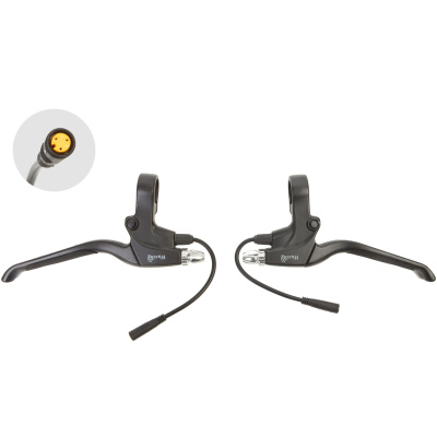 фото - Комплект ручек тормоза с сенсором отключения питания мотора Wuxing 115PPD влагозащищенные разъемы, сборка