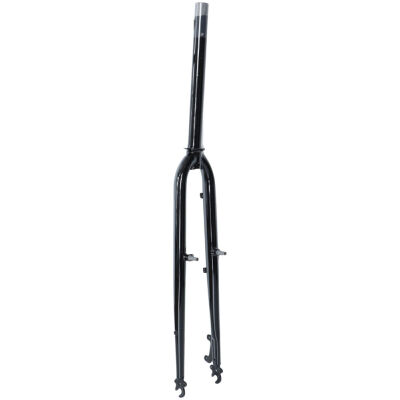 фото - Вилка 28″ жорстка disc/v-br ST 1-1/8″ б/різьб. шток-290мм під ексцентрик чорний довжина ніг 500мм, шир 80мм