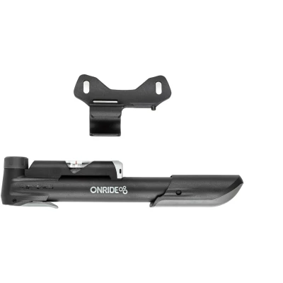 фото - Насос компактний ONRIDE Counter 10 пластиковий, 25см, з манометром макс. тиск 120PSI головка FV/AV