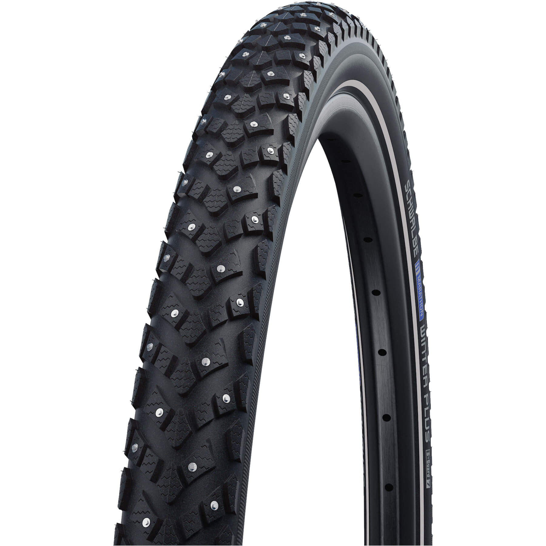 Фото Покрышка 20×2.15 (55-406) Schwalbe MARATHON WINTER PLUS Perf, SmartGuard, TwinSkin 55-406 B/B+RT HS396 144 Steel Studs WiC 67EPI