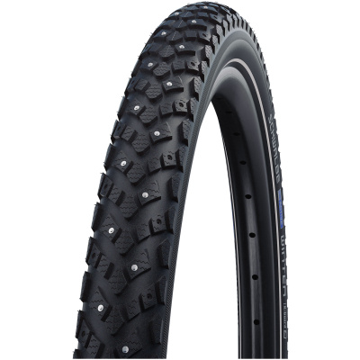 фото - Покрышка 27.5×2.00 (50-584) SCHWALBE WINTER K-Guard, TwinSkin B/B+RT HS396 104 Steel Studs WiC 50EPI