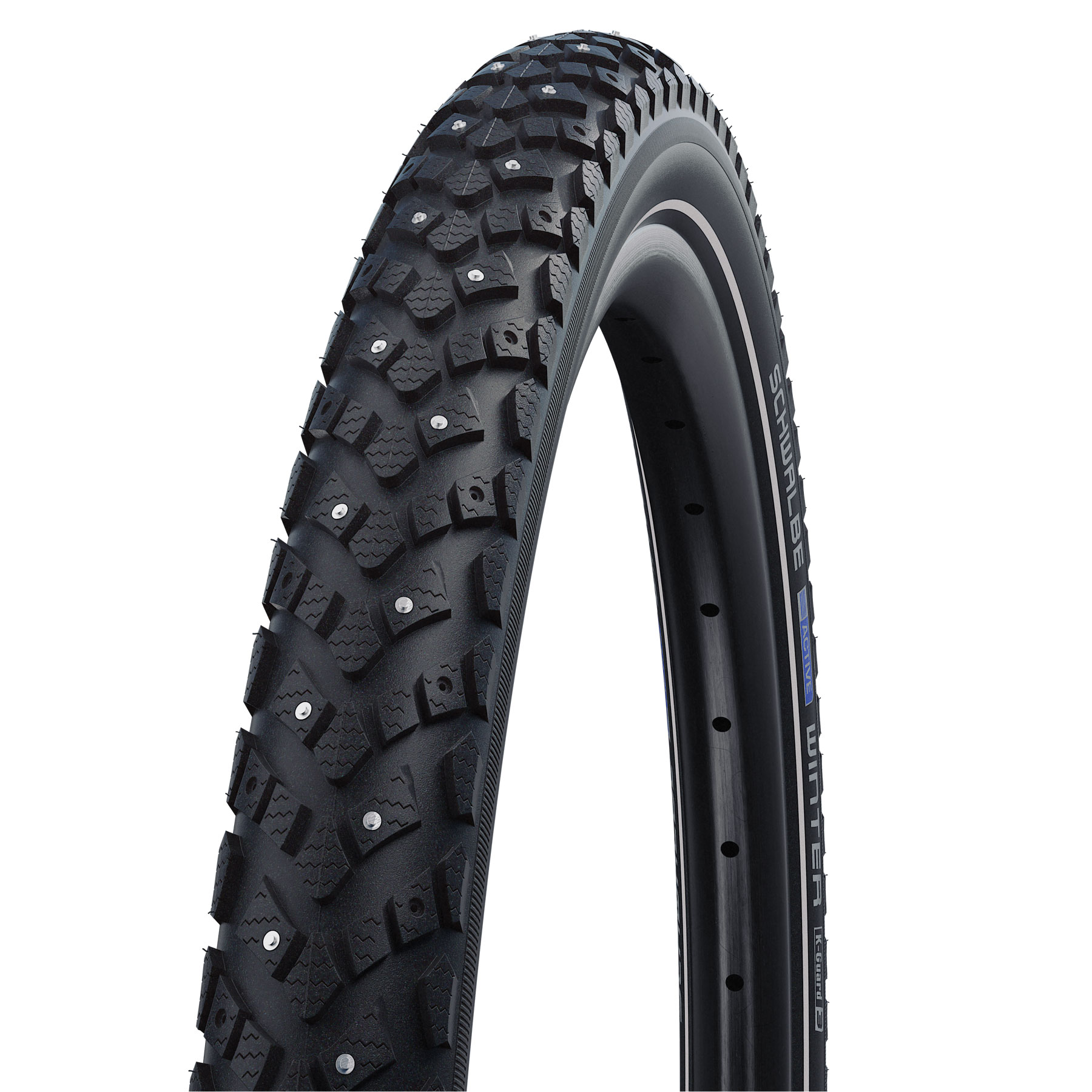 Фото Покрышка 27.5×2.00 (50-584) SCHWALBE WINTER K-Guard, TwinSkin B/B+RT HS396 104 Steel Studs WiC 50EPI