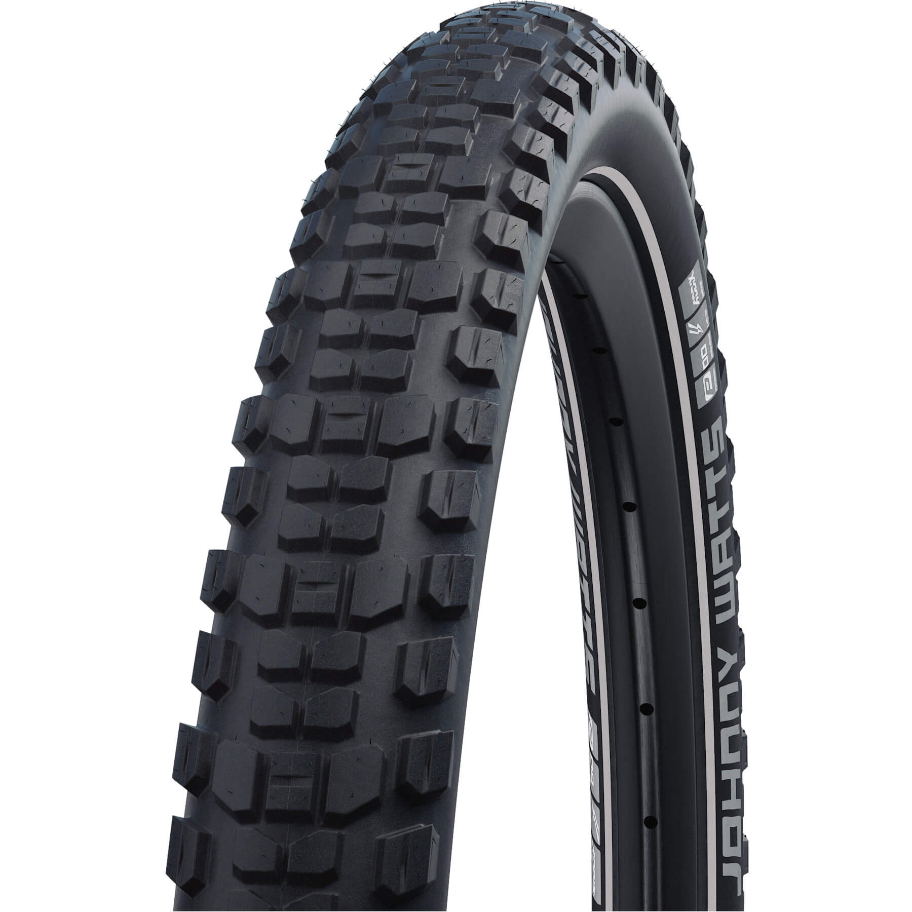 Фото Покришка 27.5×2.35 (60-584) SCHWALBE JOHNNY WATTS Perf, DD, GreenGuard B/B-SK+RT HS604 ADDIX 67EPI B