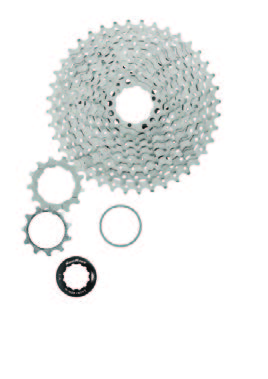 Фото Касета SunRace CSMS2 TAY X, 10 шв, 11-42T, Silver