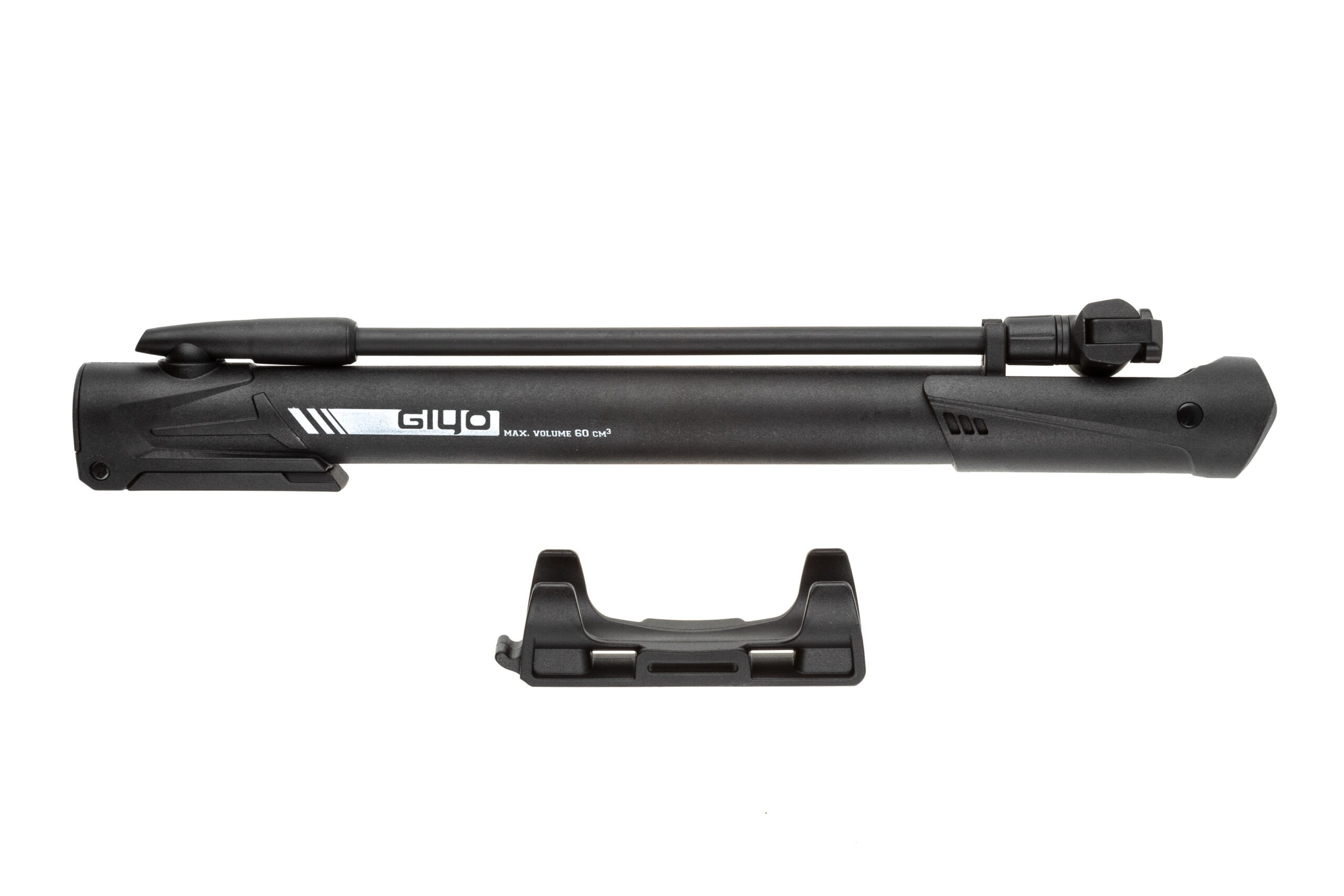 Фото Насос мини-напольный Giyo GM-64P, пластик, боковой шланг, 28см, 120psi/8,3bar