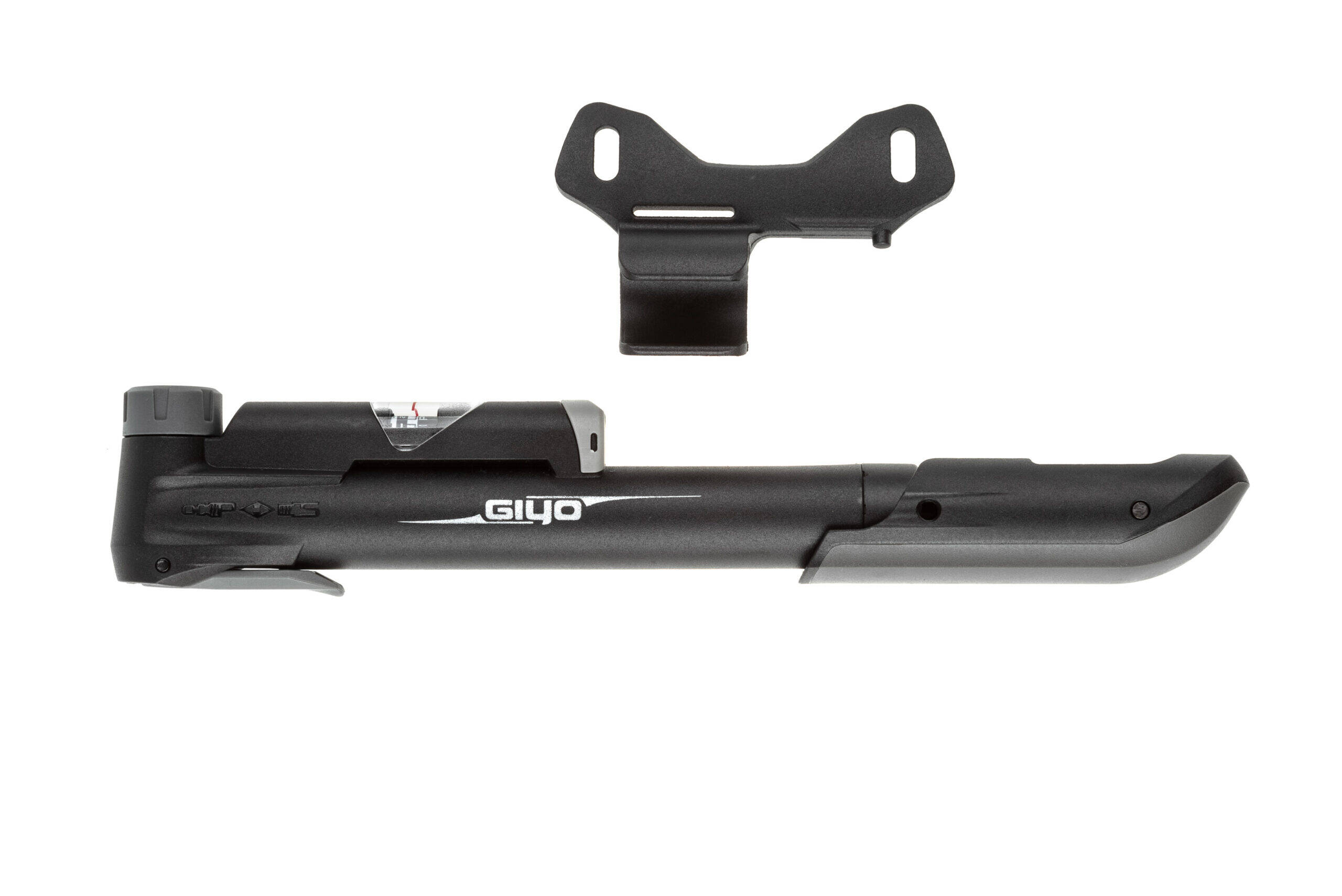 Насос компактний Giyo GP-43CP, пластик, манометр, розумна головка, 24см, 120psi/8,3bar