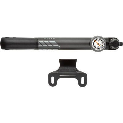 фото - Насос компактный Giyo GP-987, алюминий, манометр, двойная головка, 25см, 80psi/5,5bar