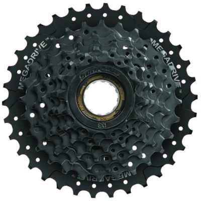 фото - Тріскачка SunRace MFM300 7CV E, 7 швидкостей, 13-34T, Black