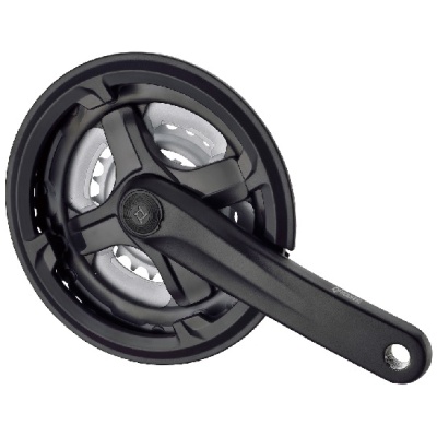 фото - Шатуны Prowheel ТА-CM68 (42-34-24), L-170 мм черный/серебряный (ТА-СM68-black)