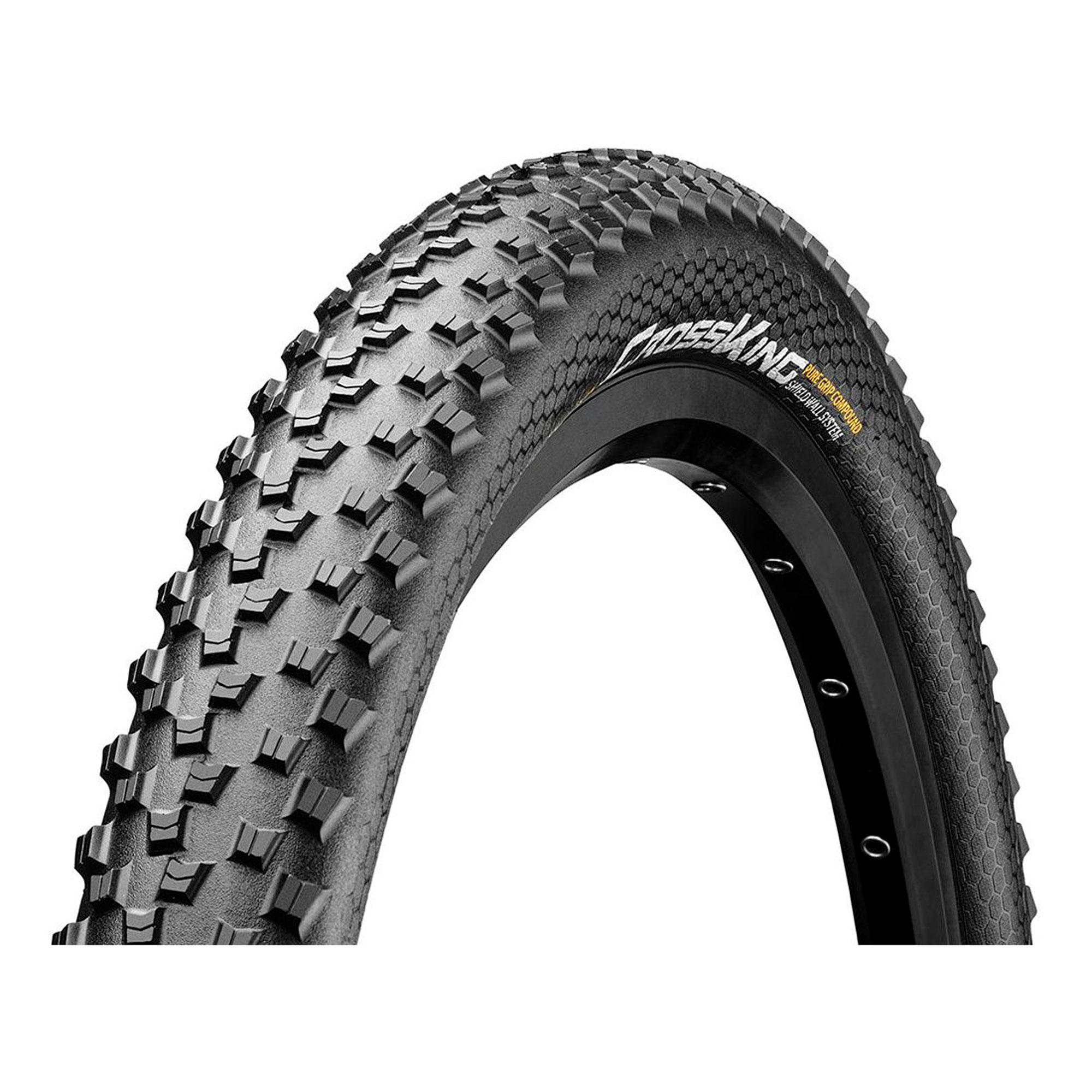 Фото Покрышка бескамерная Continental Cross King ShieldWall 27.5" | 27.5 x 2.2 черная, складная skin