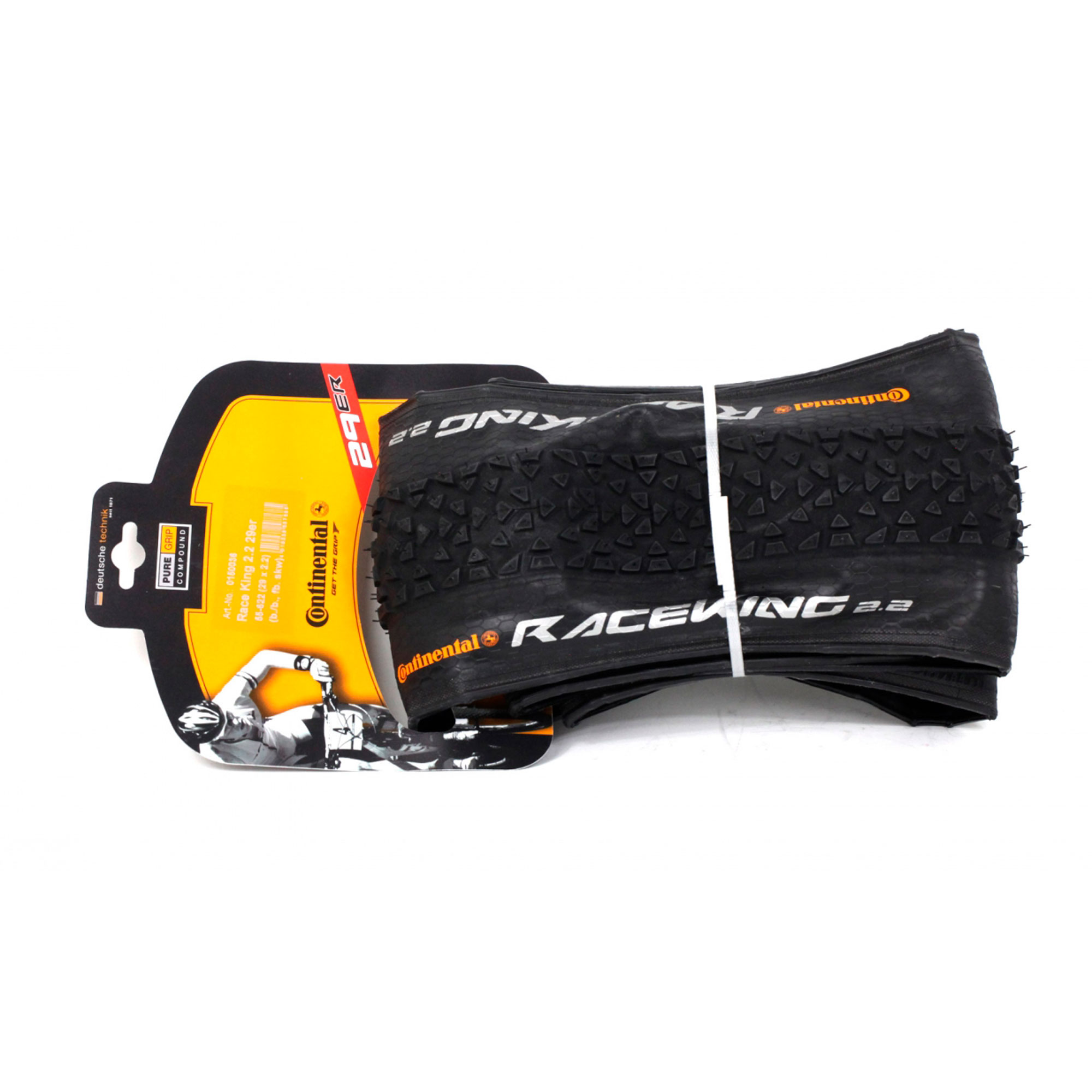 фото - Покришка безкамерна Continental Race King ShieldWall, 27.5 x 2.20, чорна, складна, skin