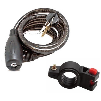 фото - Замок Kands на ключі, 10×1200мм, чорний (GK10-key)