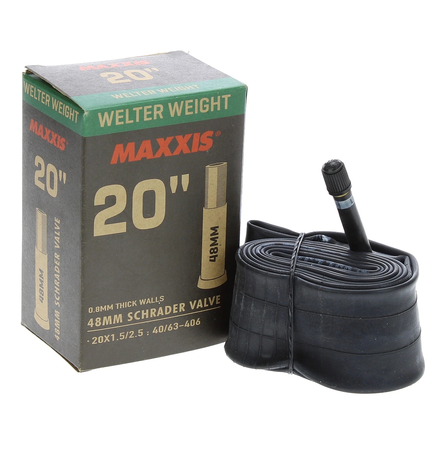 Фото Камера Maxxis WELTER WEIGHT 20X1.5/2.5 Schrader 48мм