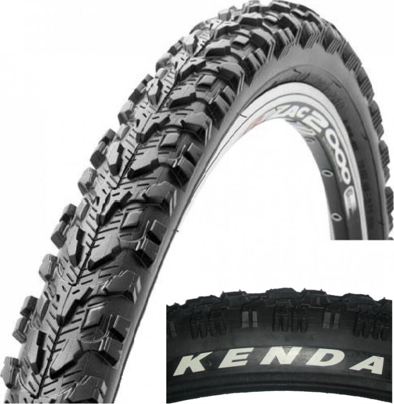 Покрышка 26" x 2.10 KENDA Koyote К901F черный 30TPI (с коричневыми пятнами)