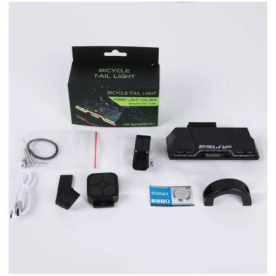 Задня фара EsLNF 200Lm, 2000mAh з пультом, пластик (1819)