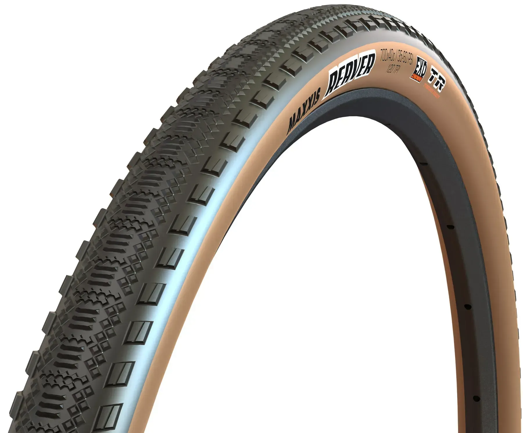 Фото Покришка MAXXIS REAVER 700X45C TPI-120 Foldable EXO/TR/TANWALL