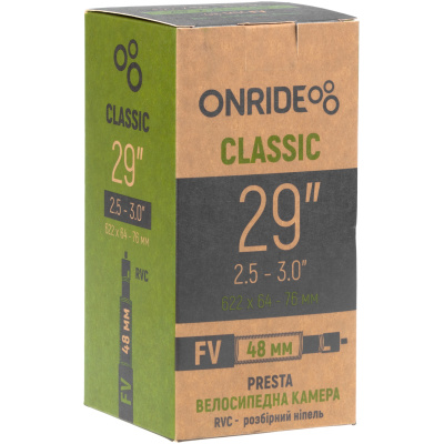 фото - Камера ONRIDE Classic 29"x2,5-3,0" (622×64-76) FV 48 RVC