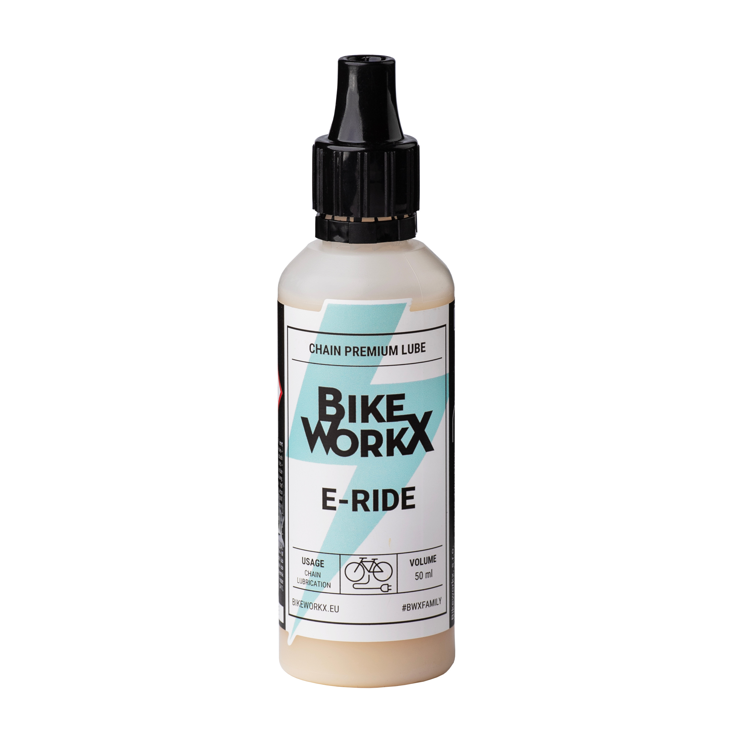 Фото Смазка для цепи BikeWorkX E-Ride, для электровелосипедов, 50 мл