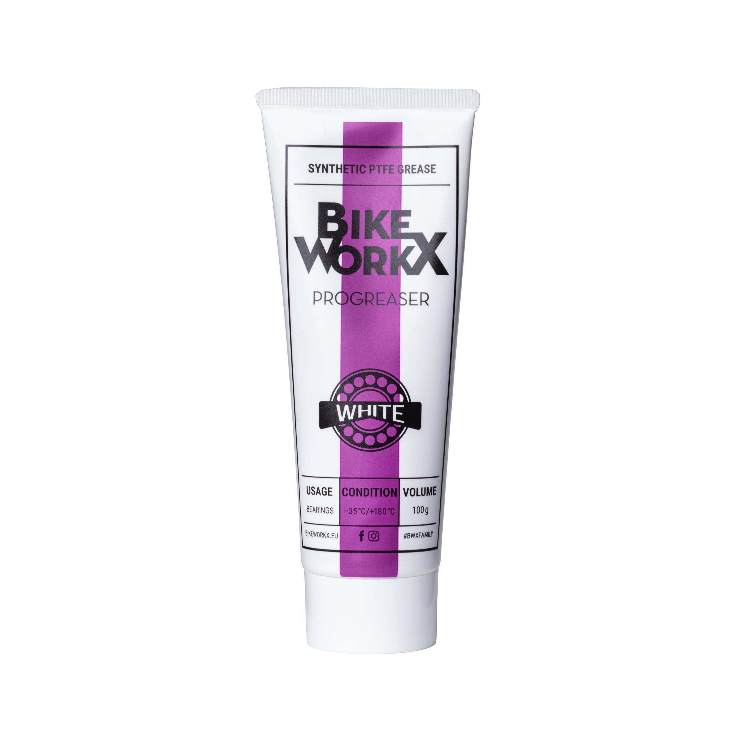 Фото Смазка густая BikeWorkX Progreaser White, с PTFE, 100 г