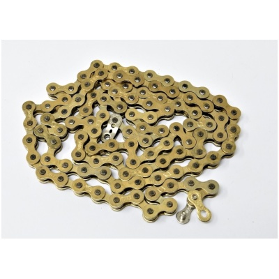 фото - Цепь Taya EL-410 1 шв 1/2″X1/8″, 112L, золотистая (LAN-115)