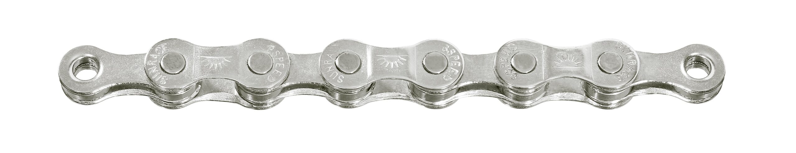 Фото Цепь SunRace CNM84 S Silver 8 скоростей, 116 звеньев, с замком