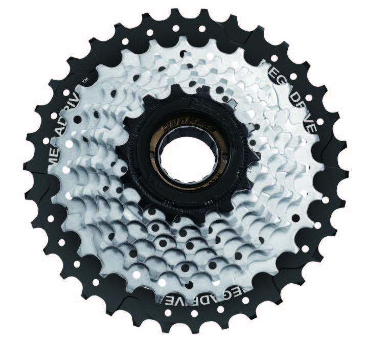 Тріскачка SunRace MFM56 8CV E, 8 швидкостей, 13-34T, Black