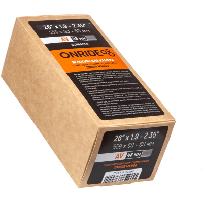 фото - Камера ONRIDE с герметиком ONRIDE Mango 26×1.9-2.35" (559×50-60) AV 48
