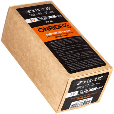 фото - Камера ONRIDE с герметиком ONRIDE Mango 26×1.9-2.35" (559×50-60) FV 48 RVC