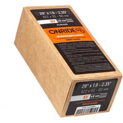 фото - Камера ONRIDE с герметиком ONRIDE Mango 29×1.9-2.35" (622×50-60) AV 48