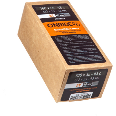 фото - Камера ONRIDE с герметиком ONRIDE Mango 700×35-43c AV 48