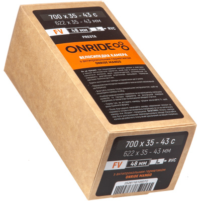 фото - Камера ONRIDE с герметиком ONRIDE Mango 700×35-43c FV 48 RVC