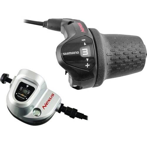 Шифтер Shimano SL-3S42 Nexus 2200мм 3 швидкості чорно-сірий (MAN097)