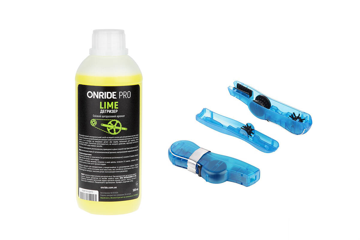 Комплект дегризер ONRIDE PRO Lime 500 мл + Мойка цепи