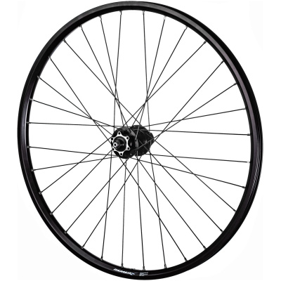 фото - Колесо ONRIDE переднє 26" DISC, пром. підш., 32 відп., ексц., 559х22, пістон., E-Bike, чорне