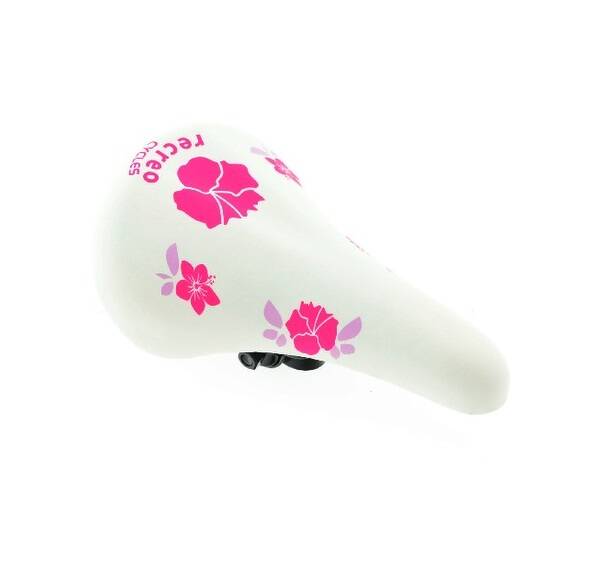 Сідло дитяче Jet Selle квіти біло-рожеве (25BF-A2)