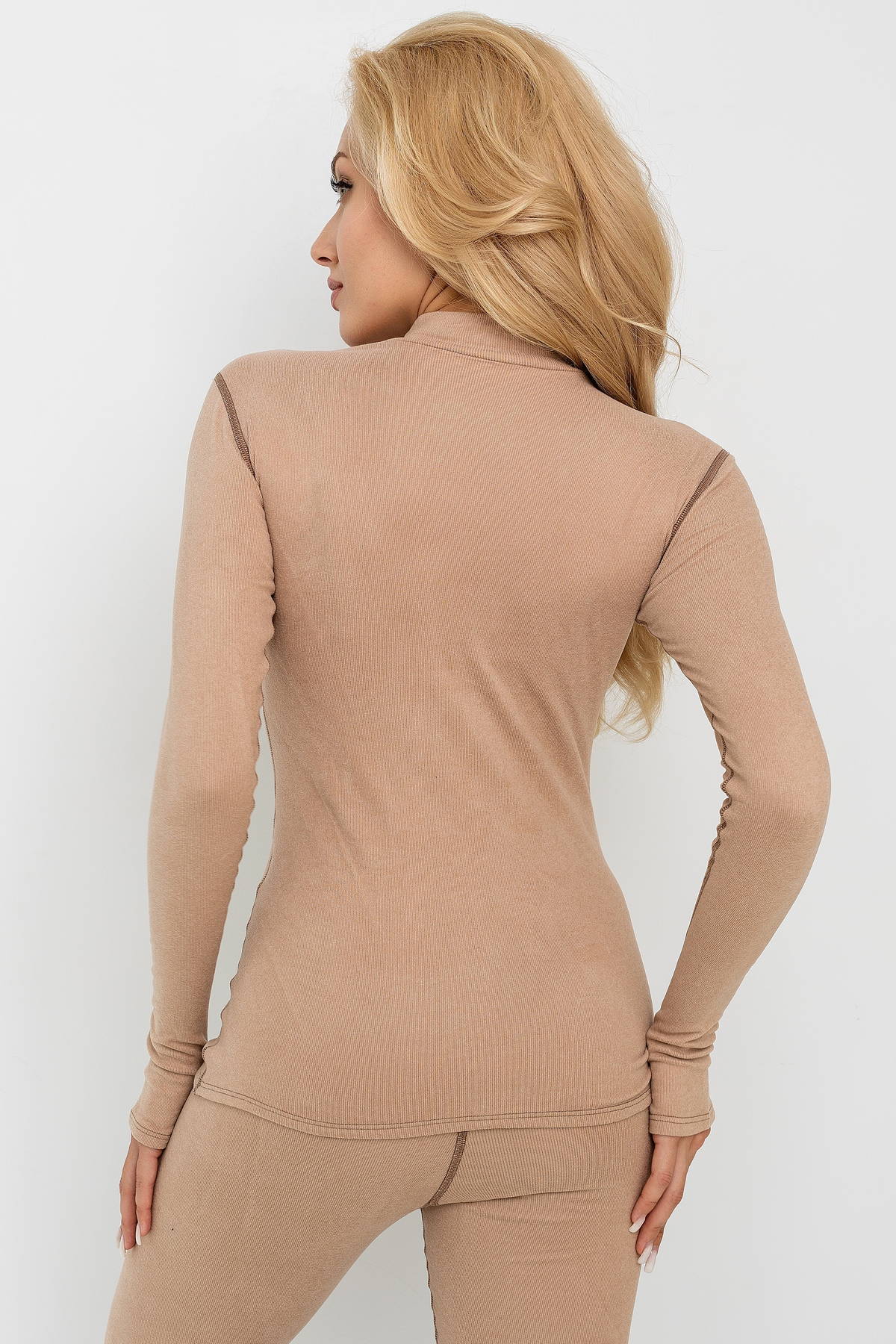 фото - Женский термогольф NORWAY бежевый