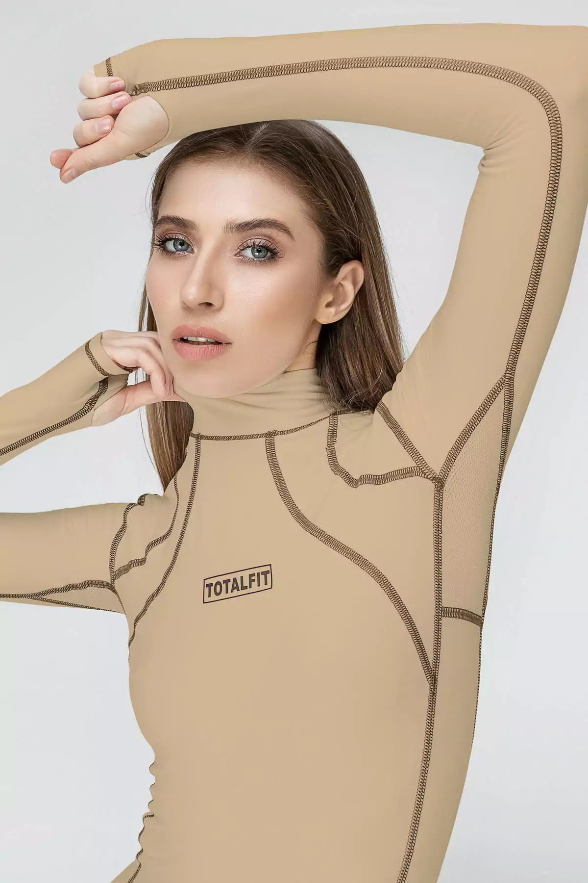 фото - Термокомплект CARPATHIAN (Гольф + лосины) бежевый